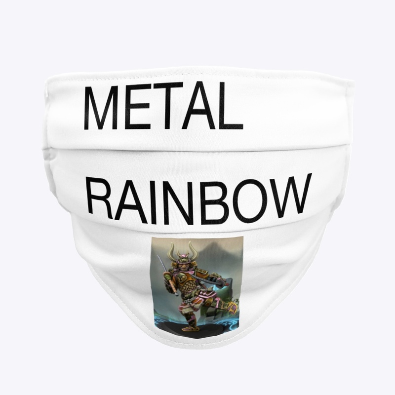 METAL RAINBOW face mask