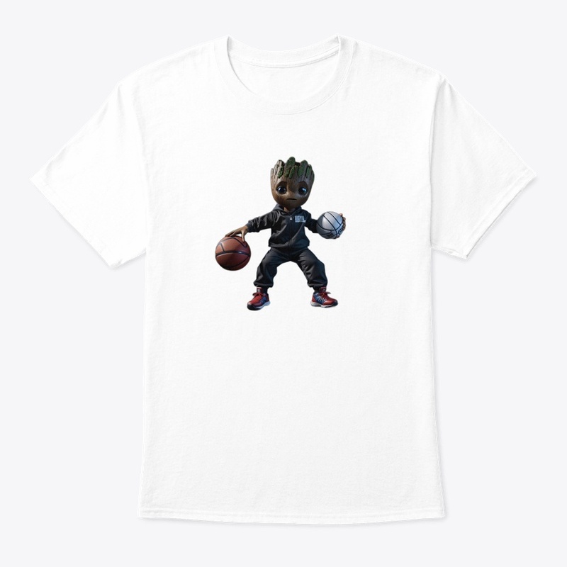 Baby Groot in Basketball Outfit