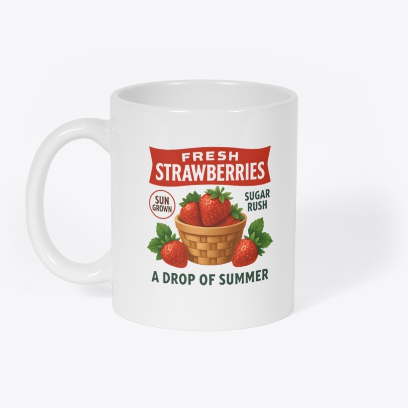 Strawberries | Vintage Fruit Art