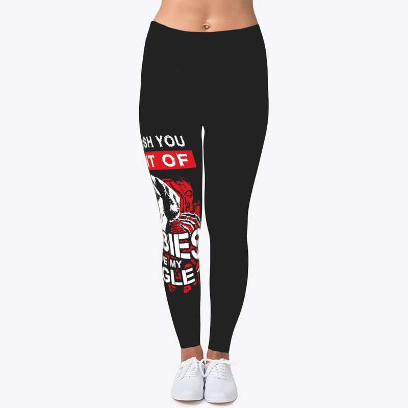 Beagle Dog Zombie Fear Themed Leggings