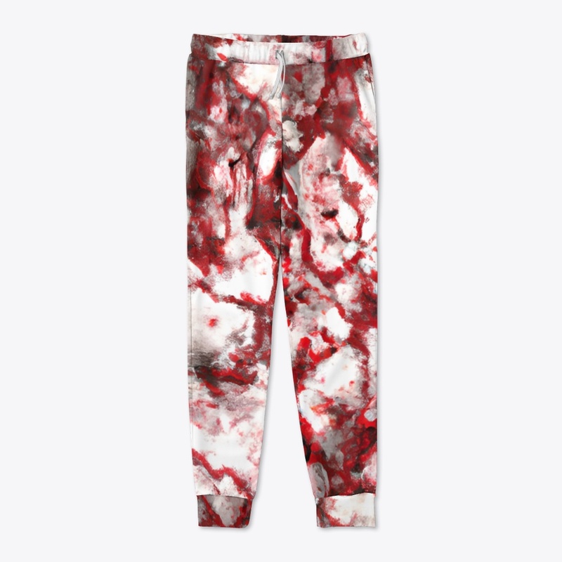 Distressed Red and White Design 
