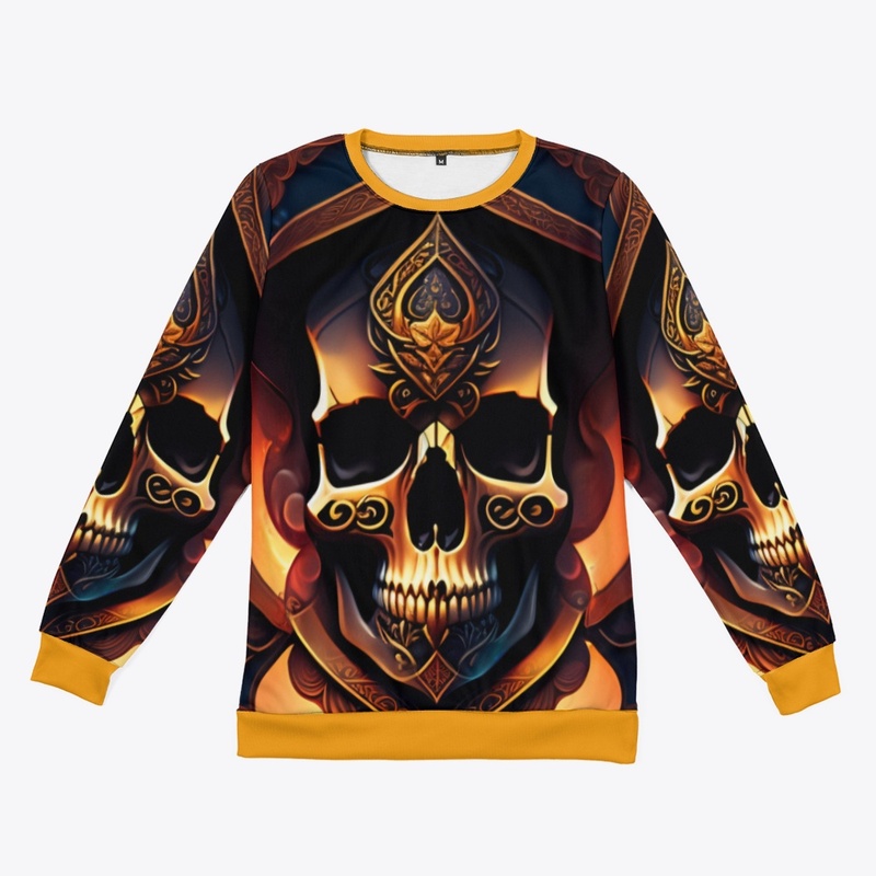 skull and crossbones T shirt Design