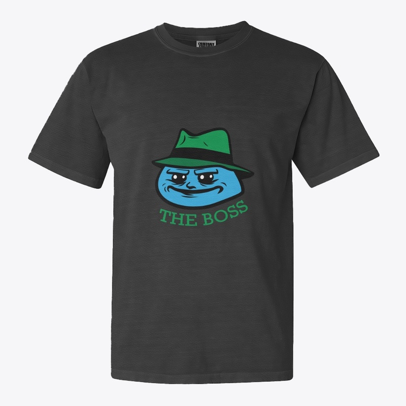 smirking cartoon boss