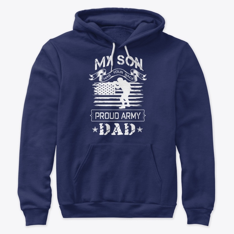 PROUD ARMY DAD- PATRIOTIC T SHIRT