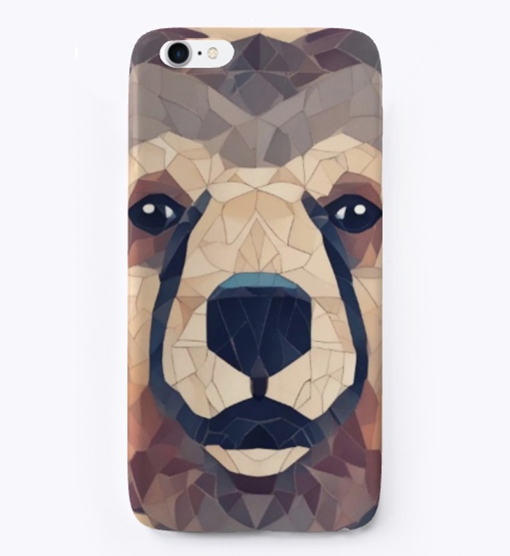 Bear Head Low Poly Design