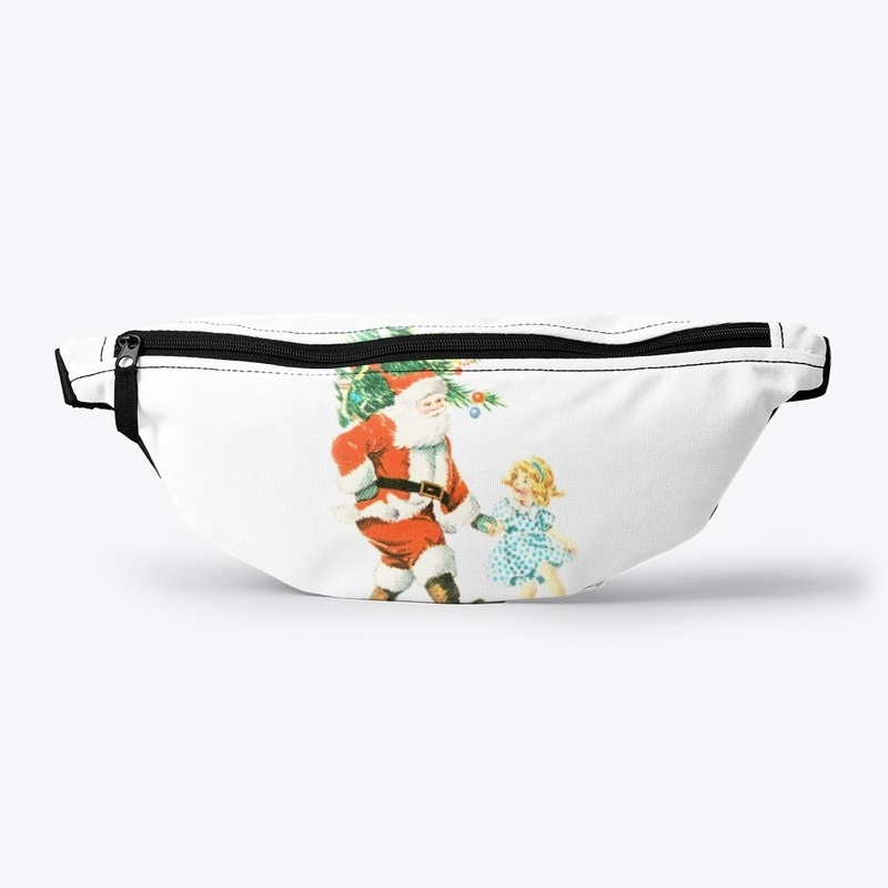 Vintage dancing Santa