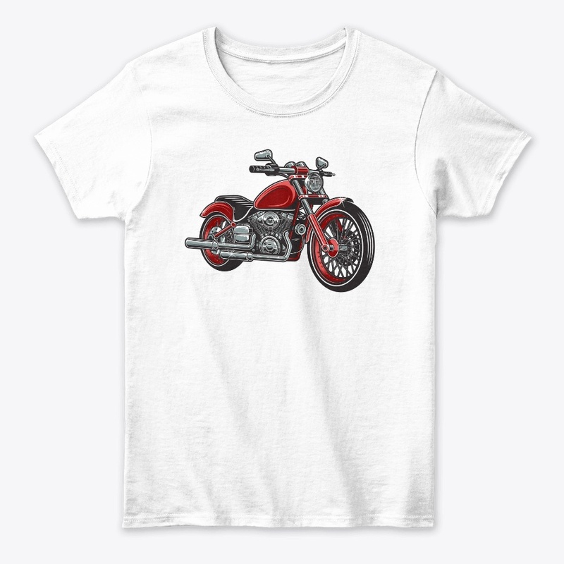  red color motorcycle isolated 