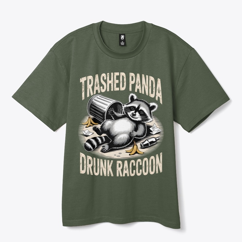 Trashed Panda – Drunk Raccoon Humor