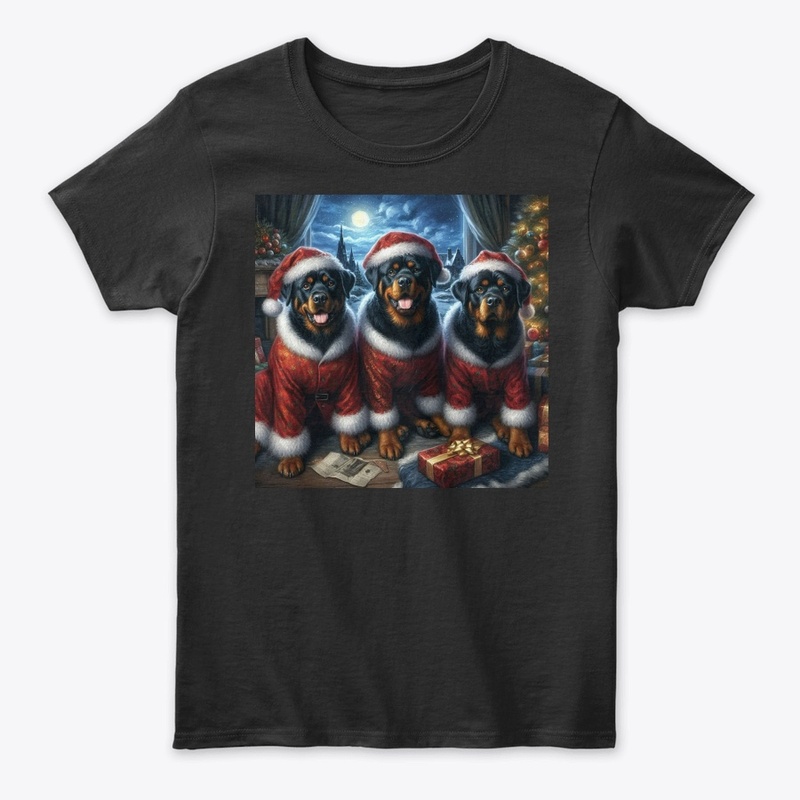 Rottweilers Christmas Eve