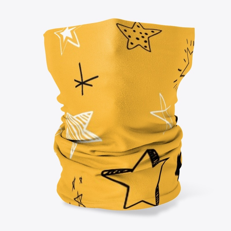 Various stars doodle collection vector.