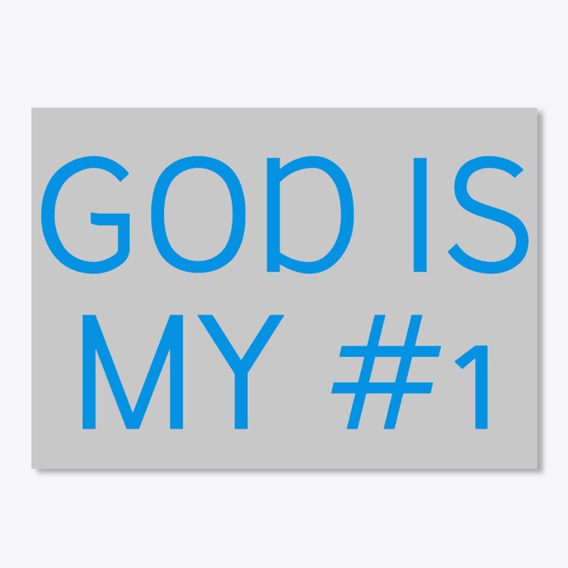 "God Is My #1" Sticker