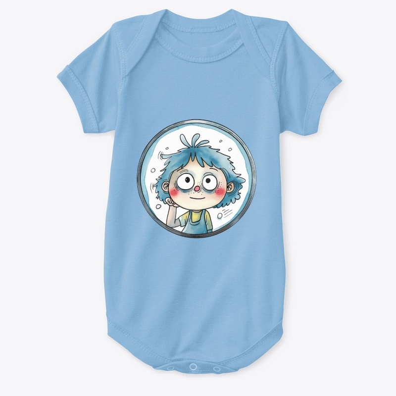 Smiling child inside a circle