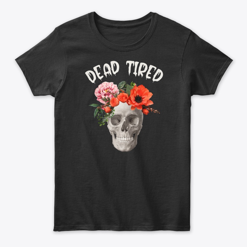 Floral Skull Mom Halloween Shirt Dead Ti