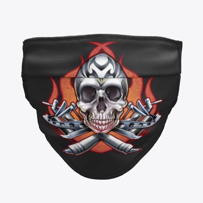 Skull Flame Mask