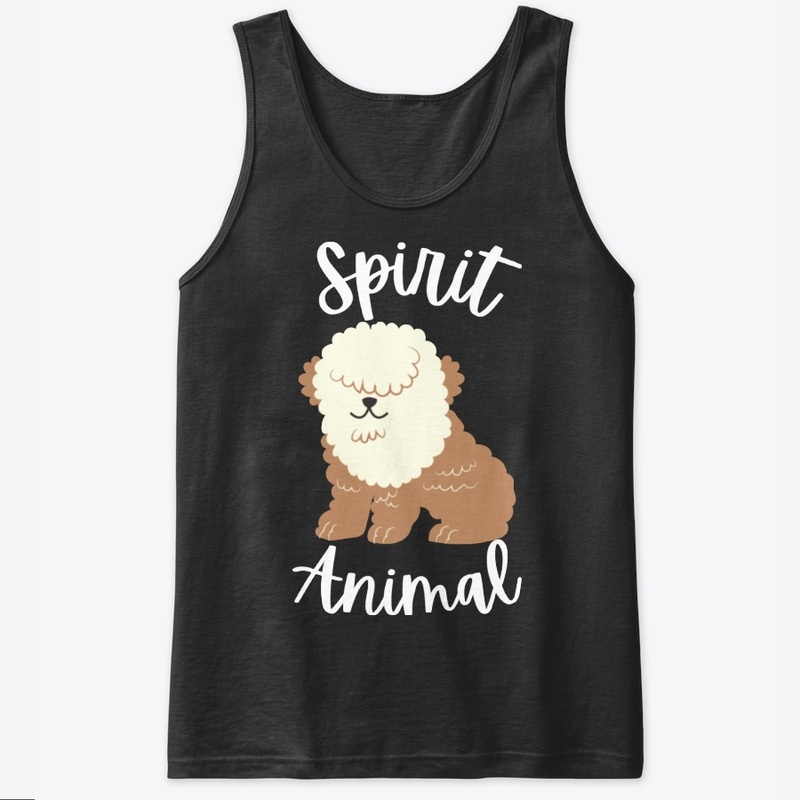 Fluffy Sitting Dog Spirit Animal