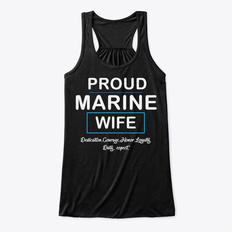 Proud Marine Wife Tshirt
