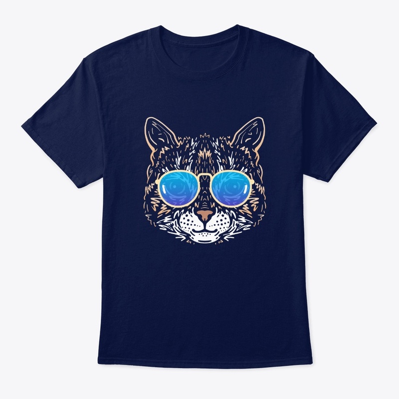 Cute Cat in Sunglasses (Colored+sg09)