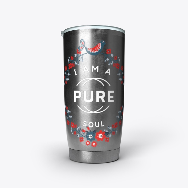I am a pure soul- flower design