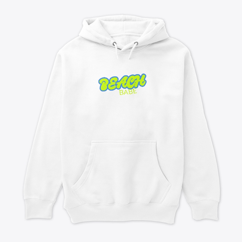 Beach Babe Green Letters 