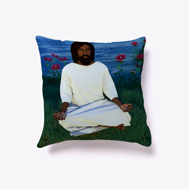 BLACK YESHUA MEDITATING 3D