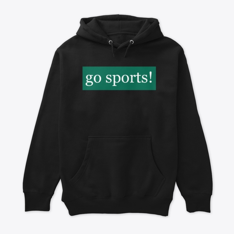 Go Sports Written in White on Green