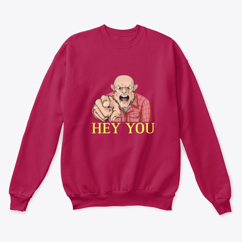 Man design classic crewneck sweatshirt 
