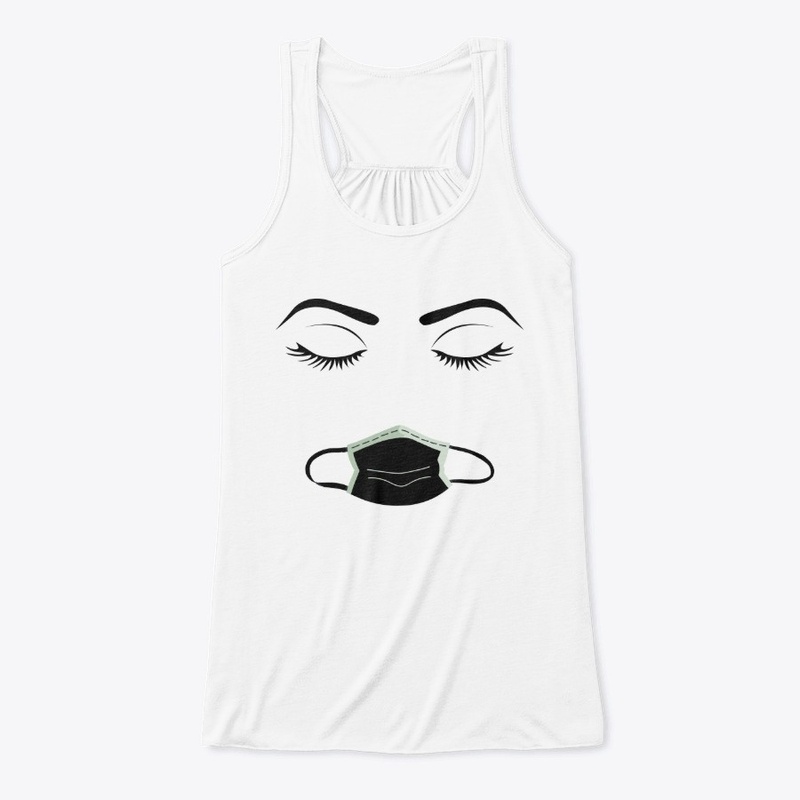 Modern woman - eyes and mask