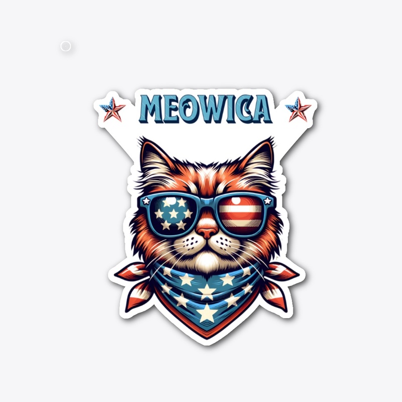 Stars Stripes Feline: Proud American Cat