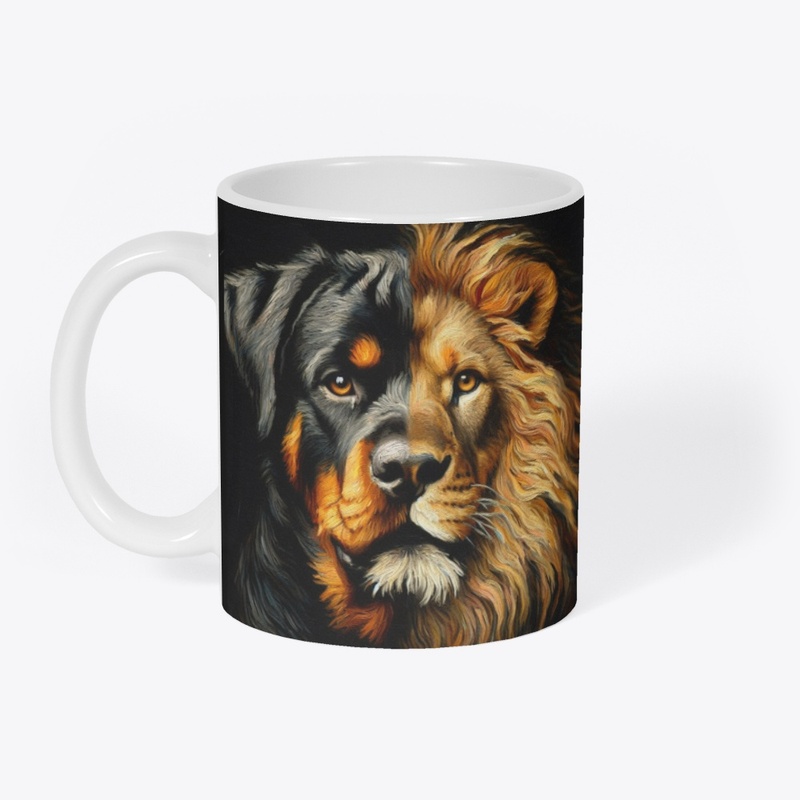Rottweiler as a Lion