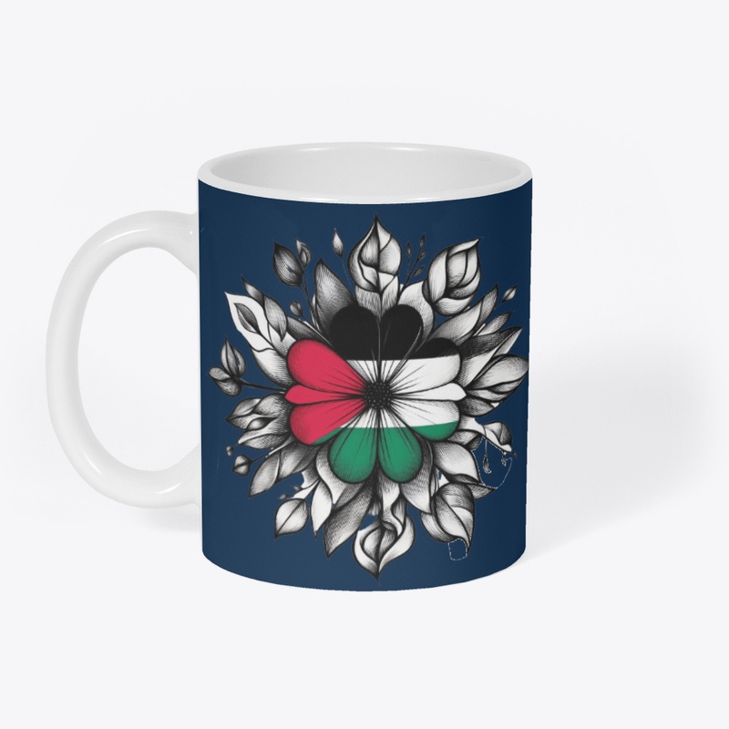 Pigeon Hold olive branch Palestine Flag