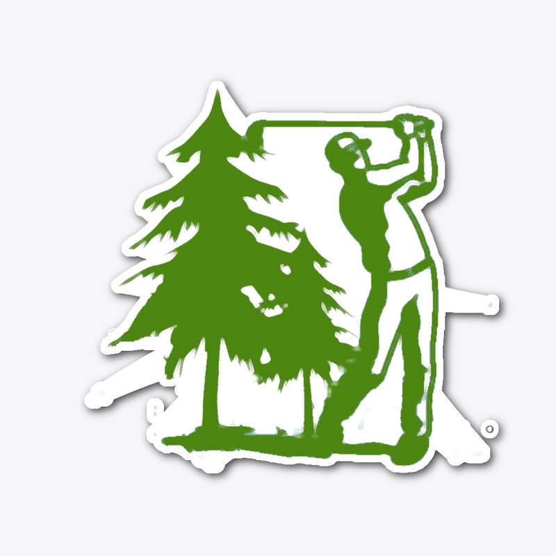Golfer and Tree