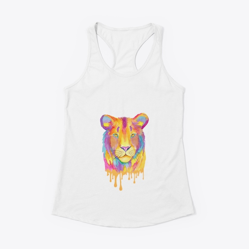 Lion print tee