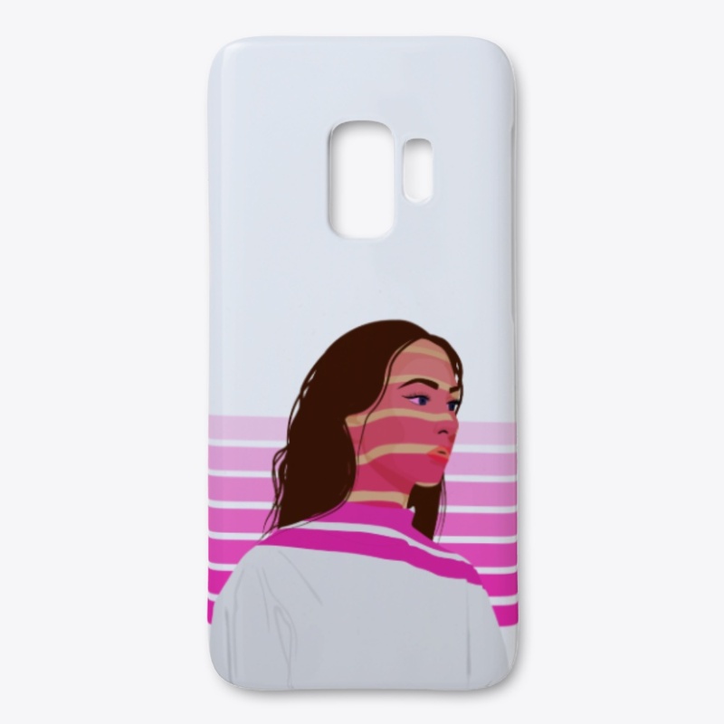Monocromatic stripes - Neon pink