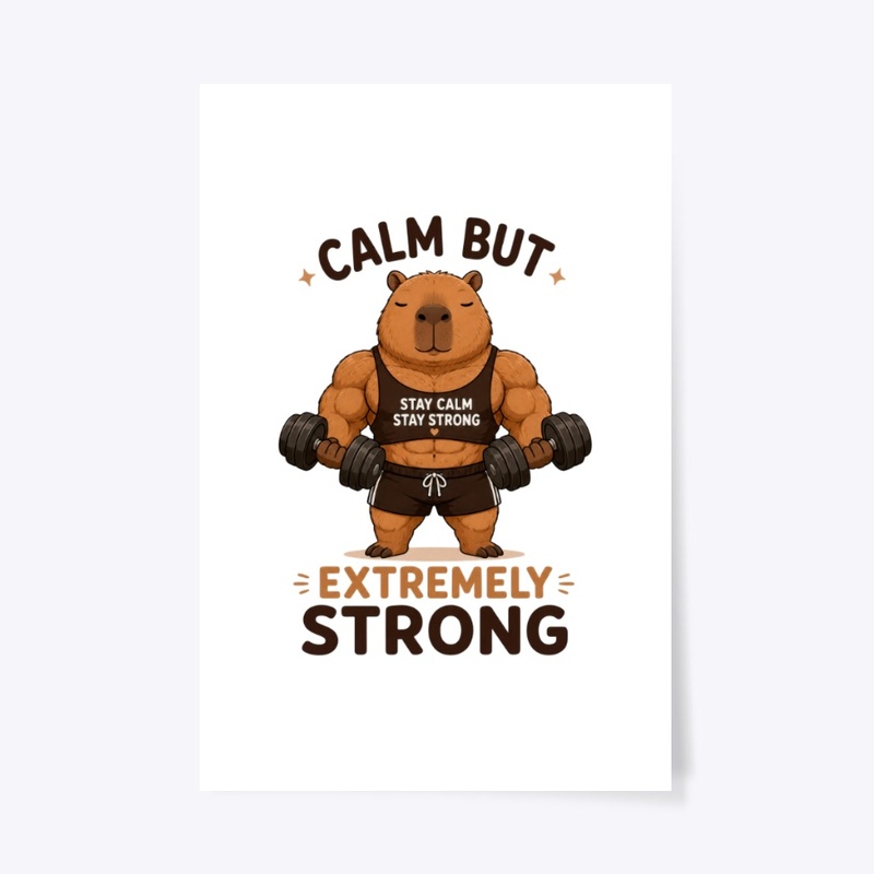 Calm But Extremely Strong Capybara