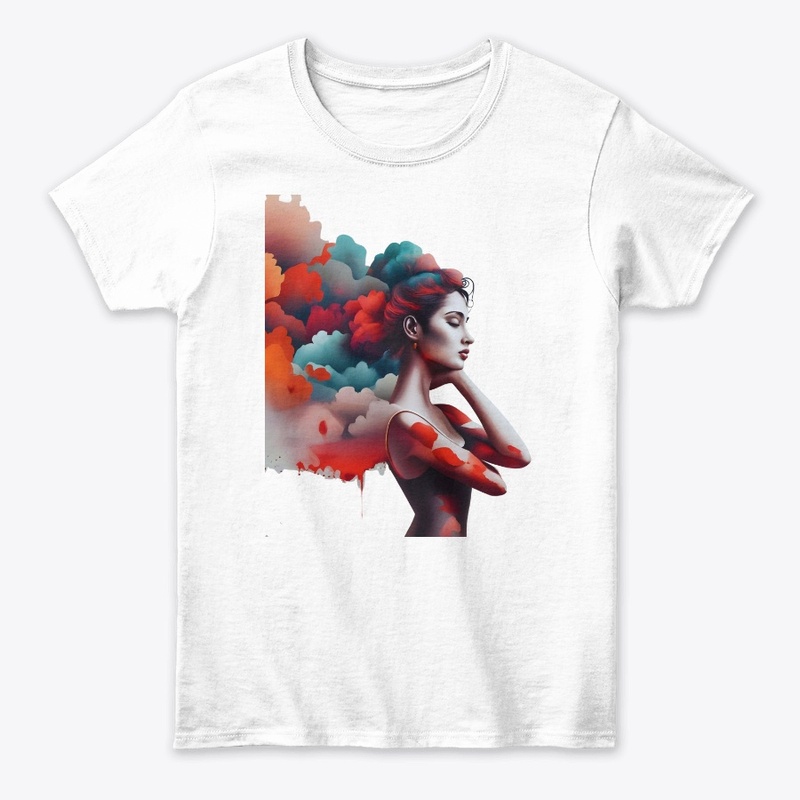 Woman silhouette, boho style Tshirt