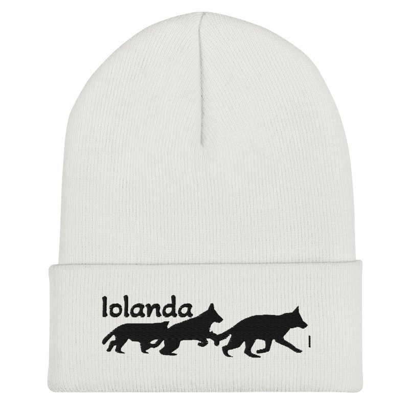 Beanie Three Dogs on the March - White