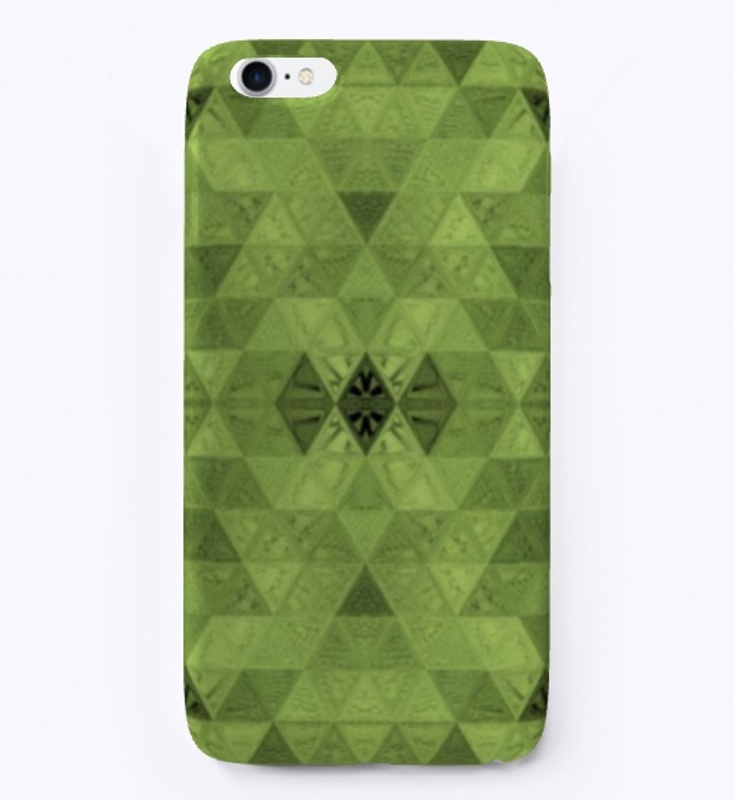 Green Triangles Geometrical Pattern 