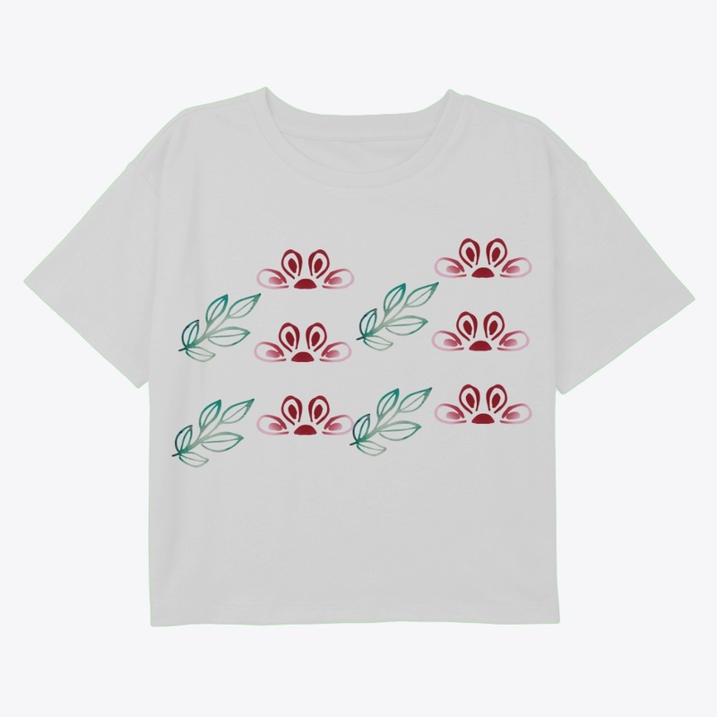 Floral line art design.