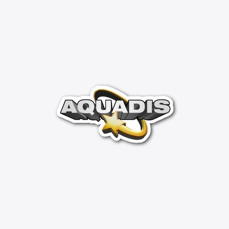 Aquadis 3D white corner logo with star