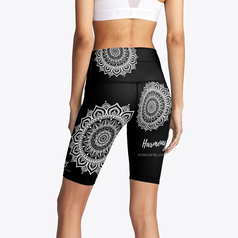 Harmony♥ Mandala Art Bike Shorts