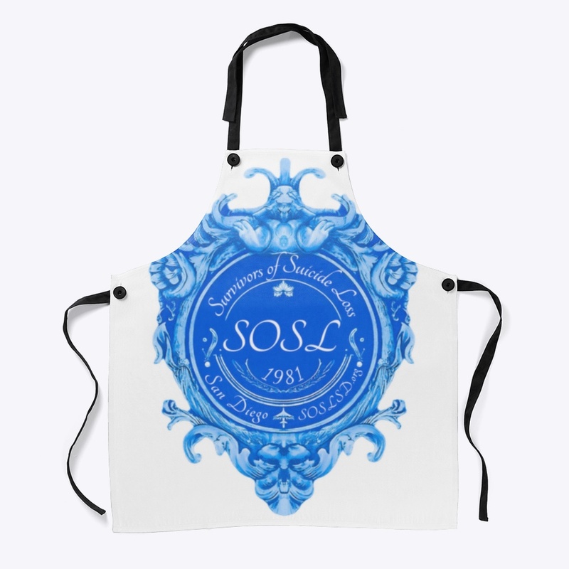 Royal (pottery blue) cooking/craft apron