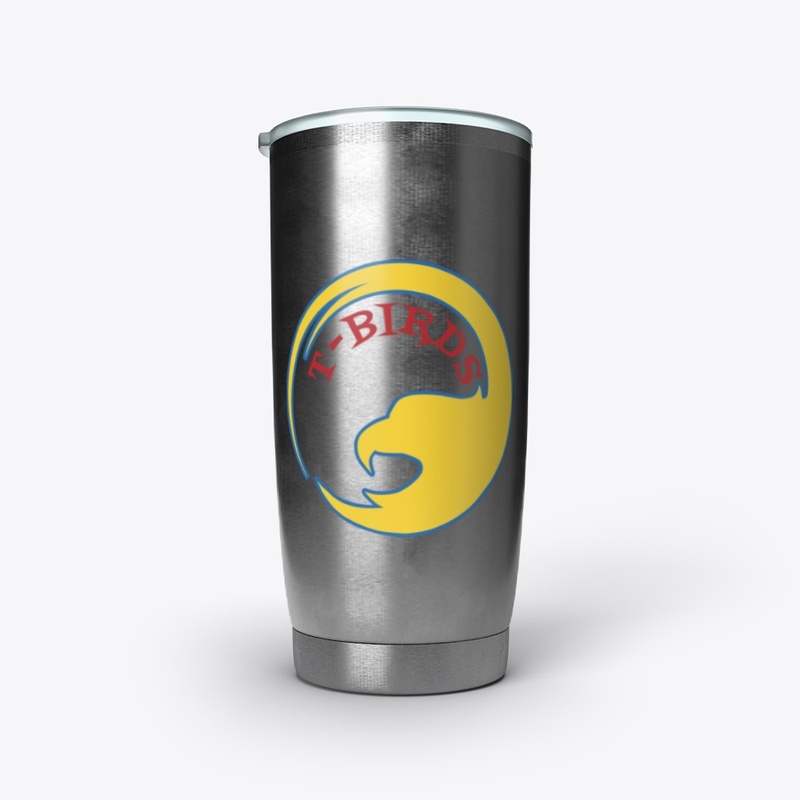 The Texas T-Birds beverage container
