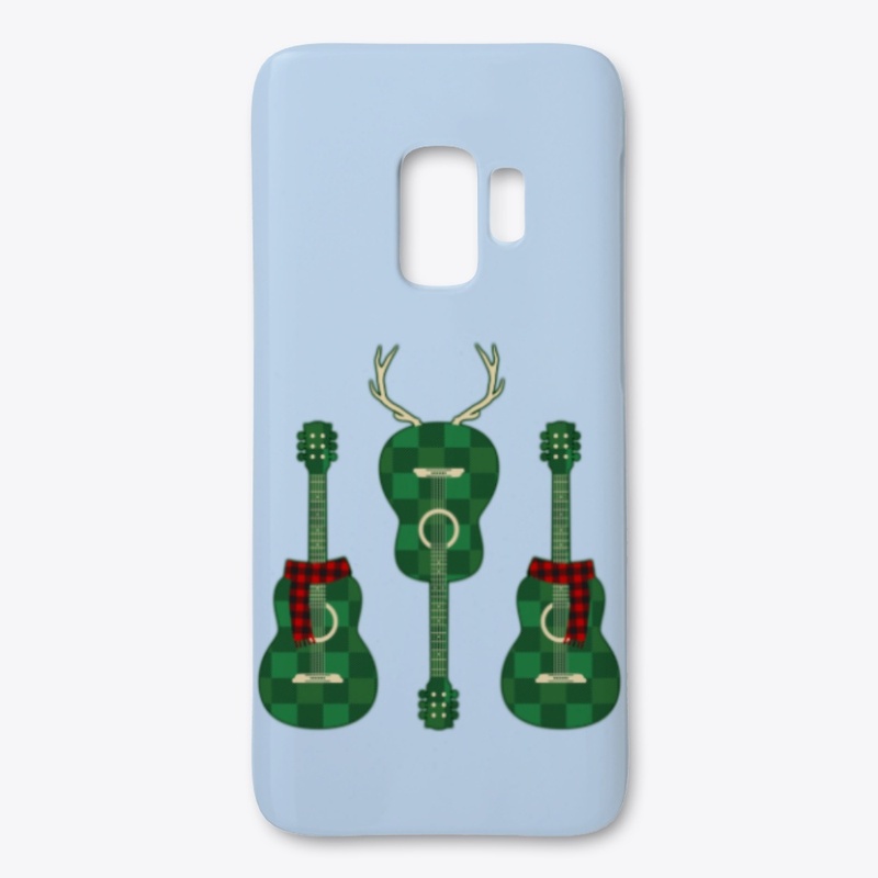 Guitar With Buffalo Plaid Style