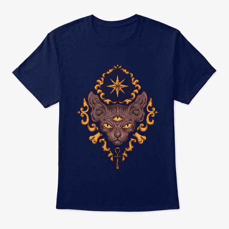 Third eye in cats t-shirt