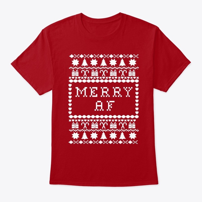 Merry AF, Christmas, Funny