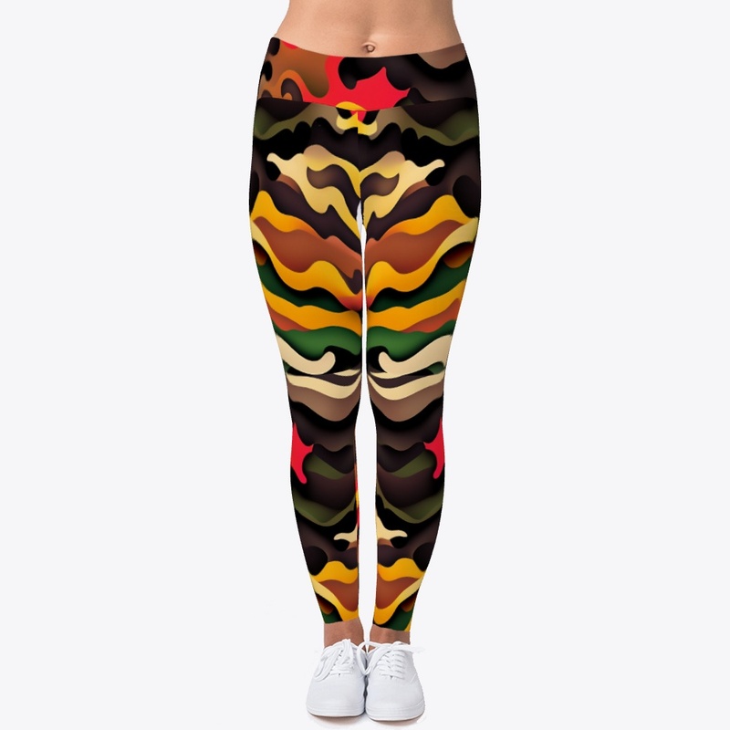 Abstract Confidence Pro Style Leggings