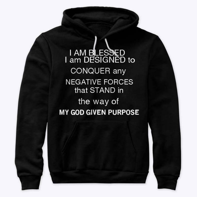  I AM BLESSED Black Hoodie