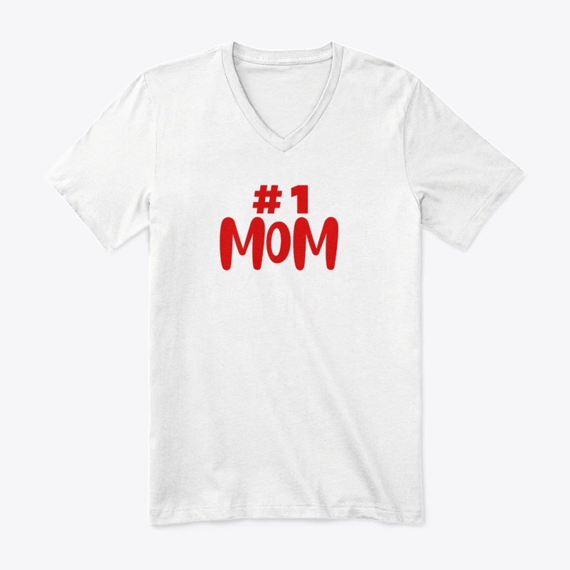Number One Mum Red
