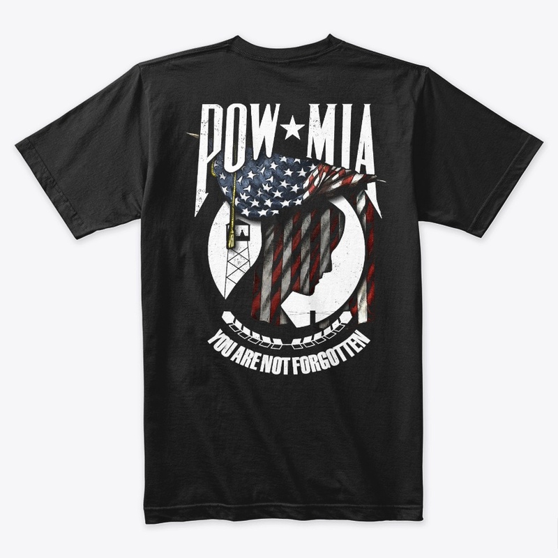 POW/MIA Draped American Flag