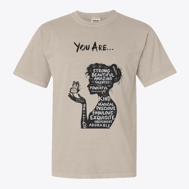 T SHIRT  WITH BEUTIFUL WORDS